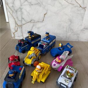 Paw Patrol Adventure Vehicle Collection - Blue, Yellow, Pink